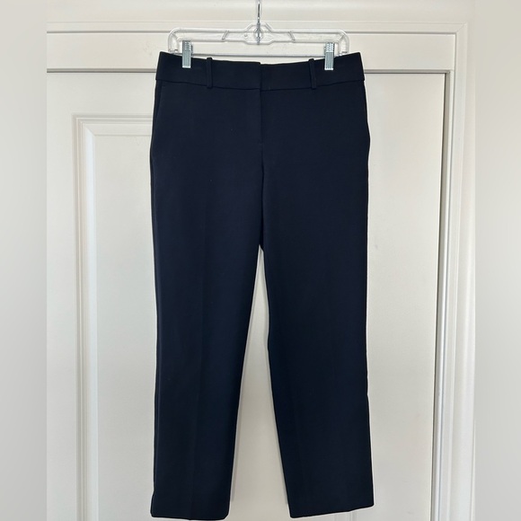 Ann Taylor Pants - Ann Taylor Navy Ankle Cropped Pants